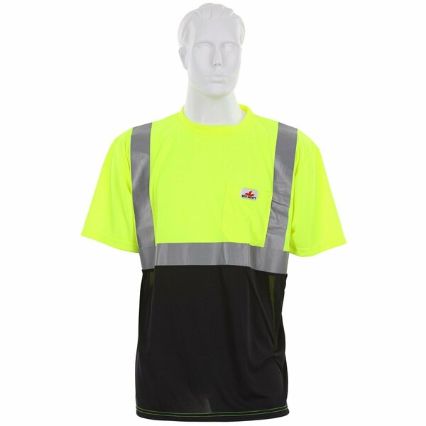 Mcr Safety Garments, Class 2, T-Shirt, Birdeye, Wicking X3 STSCL2MSLX3
